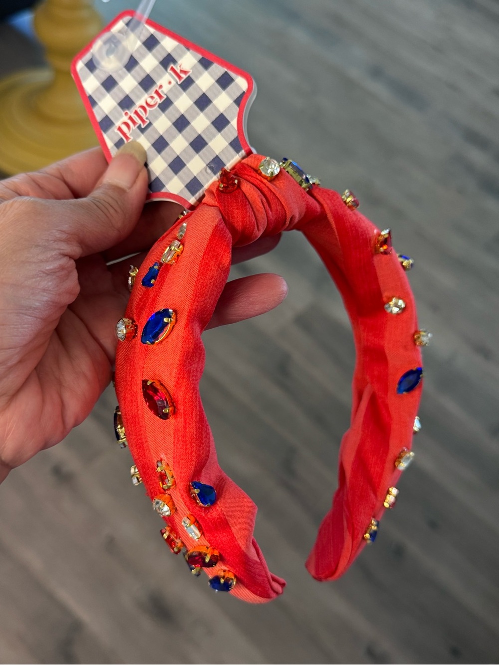 Rhinestone embellished headband Fourth of July